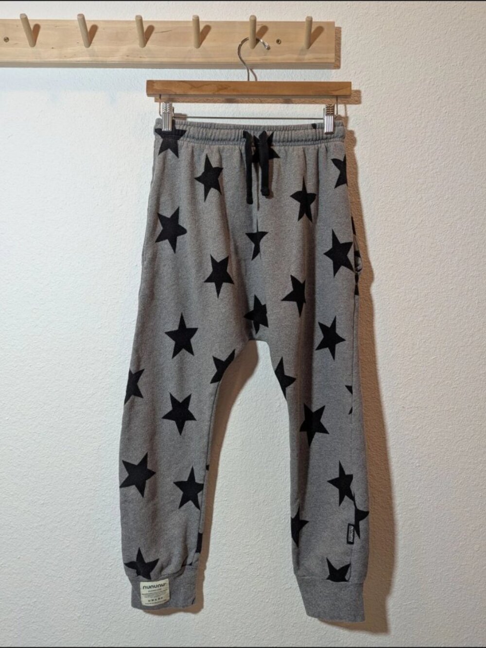NWOT nununu baggy star pant in 100 cotton sweat pant jogger